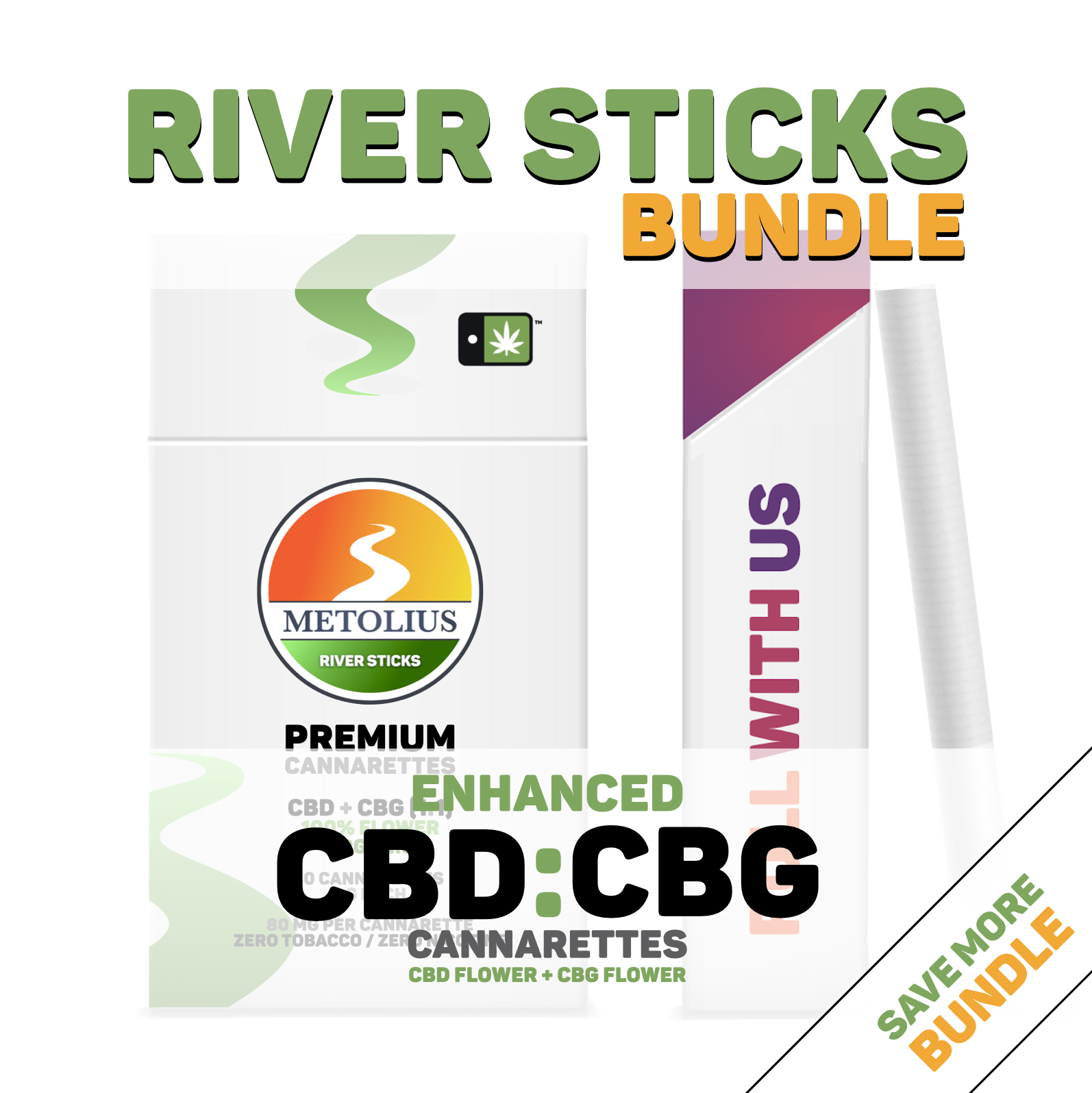 RIVER STICKS BUNDLE - CBD FLOWER + CBG FLOWER