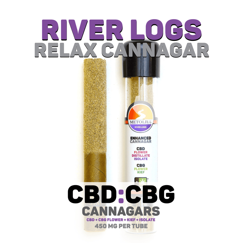 RIVER LOGS - CBD + CBG FLOWER + CBD DISTILLATE + ISOLATE + CBG KIEF
