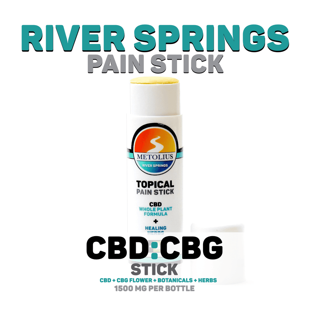 RIVER SPRINGS STICK - CBD + CBG EXTRACT + ESSENTIAL OILS + HEALING HERBS