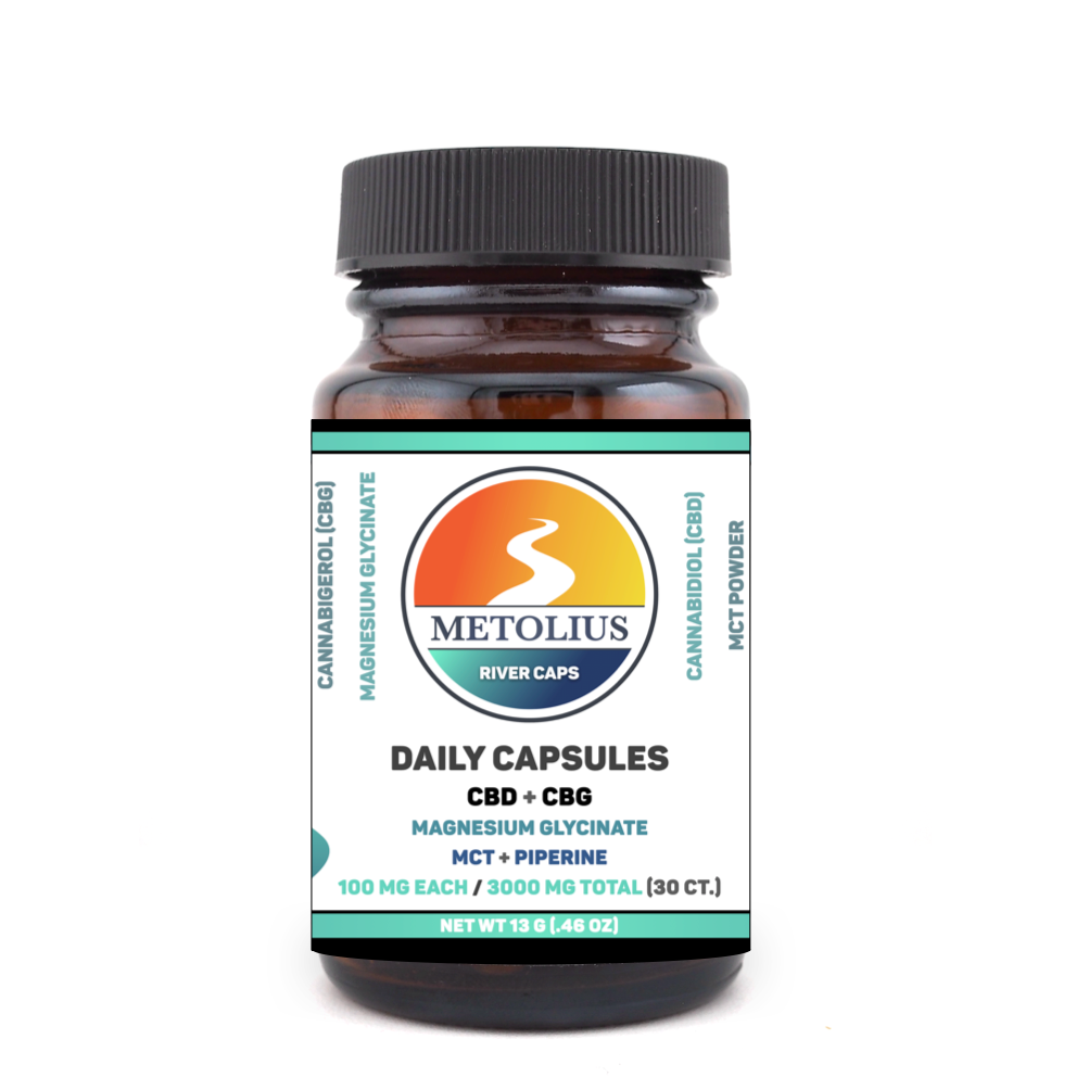 
                  
                    RIVER CAPS - CBD + CBG EXTRACT + ORGANIC SUPPLEMENTS
                  
                