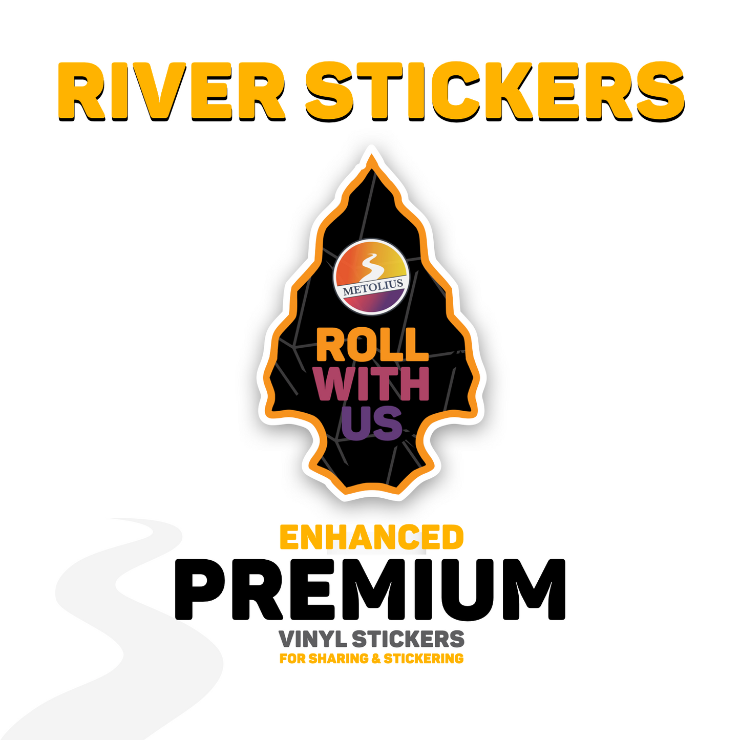 
                  
                    RIVER STICKERS - METOLIUS HEMP CUSTOM STICKERS
                  
                