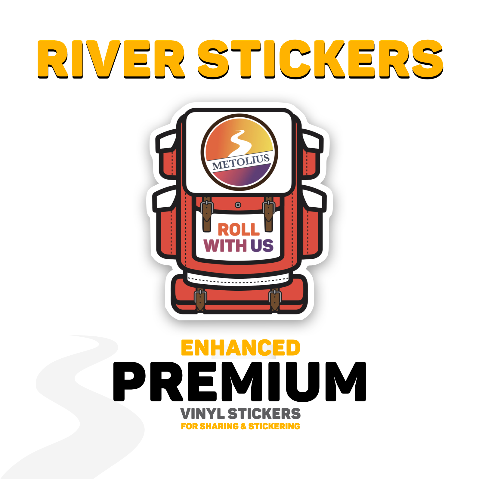 RIVER STICKERS - ROLL WITH US COLLECTION