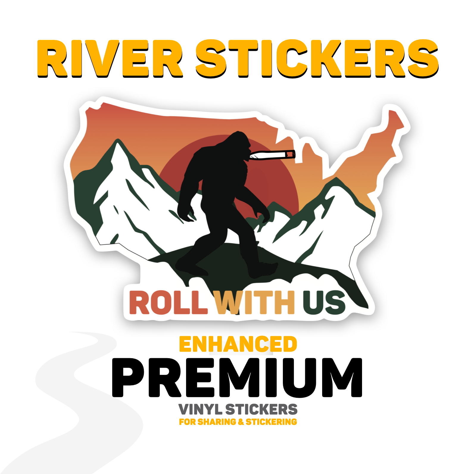 RIVER STICKERS - ROLL WITH US COLLECTION