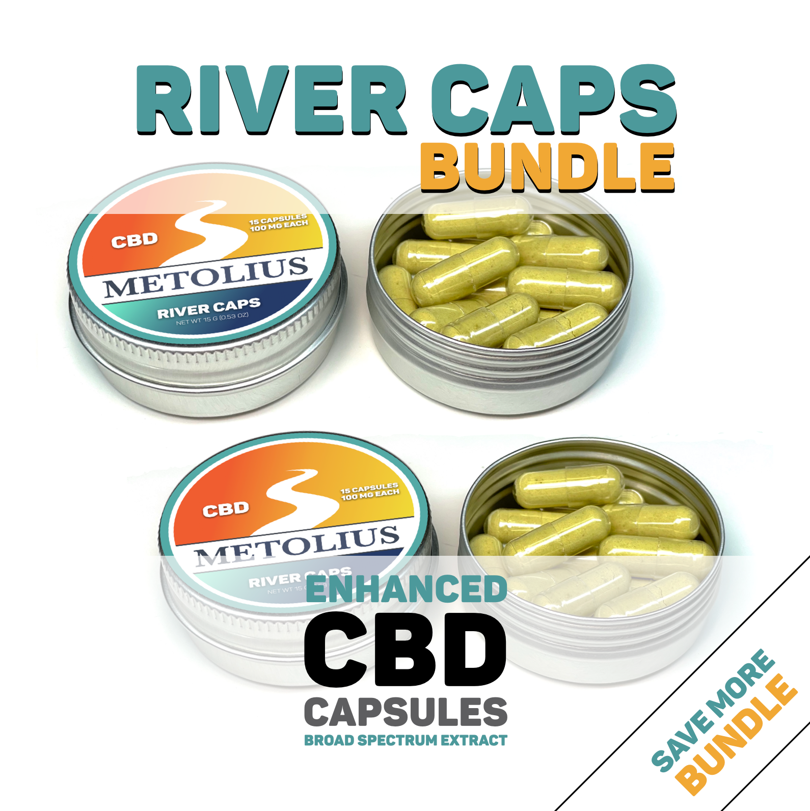 RIVER CAPS BUNDLE - CBD BROAD SPECTRUM EXTRACT