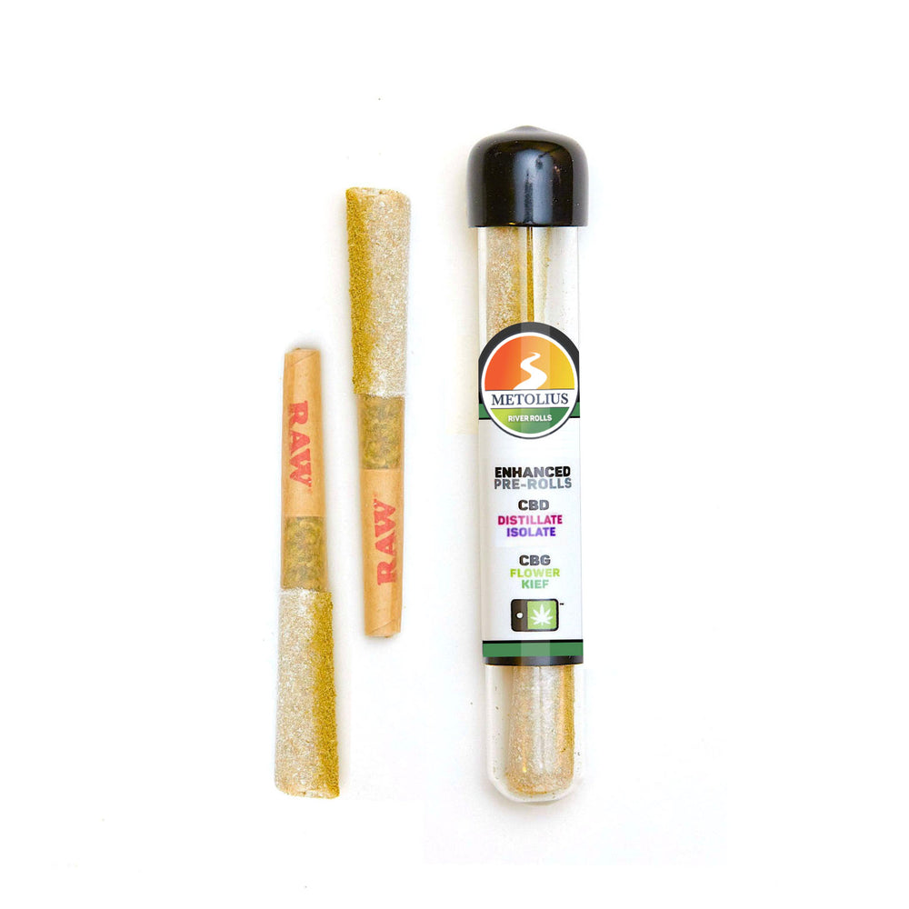 
                  
                    RIVER ROLLS - CBG FLOWER + CBD DISTILLATE + ISOLATE + CBG KIEF
                  
                